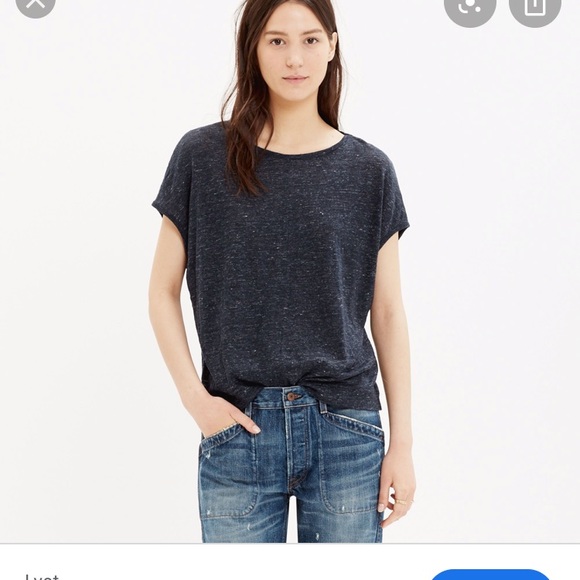 Madewell linen miracle tee - Picture 1 of 4